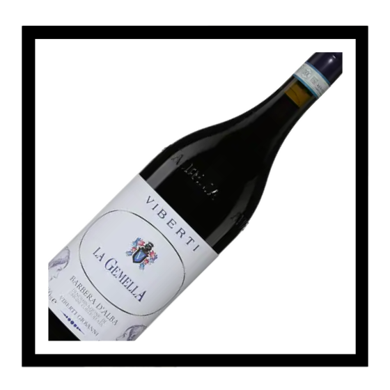 Barbera d’Alba doc ‘La Gemella’ 2024, Viberti Giovanni, Italie / 41$ 